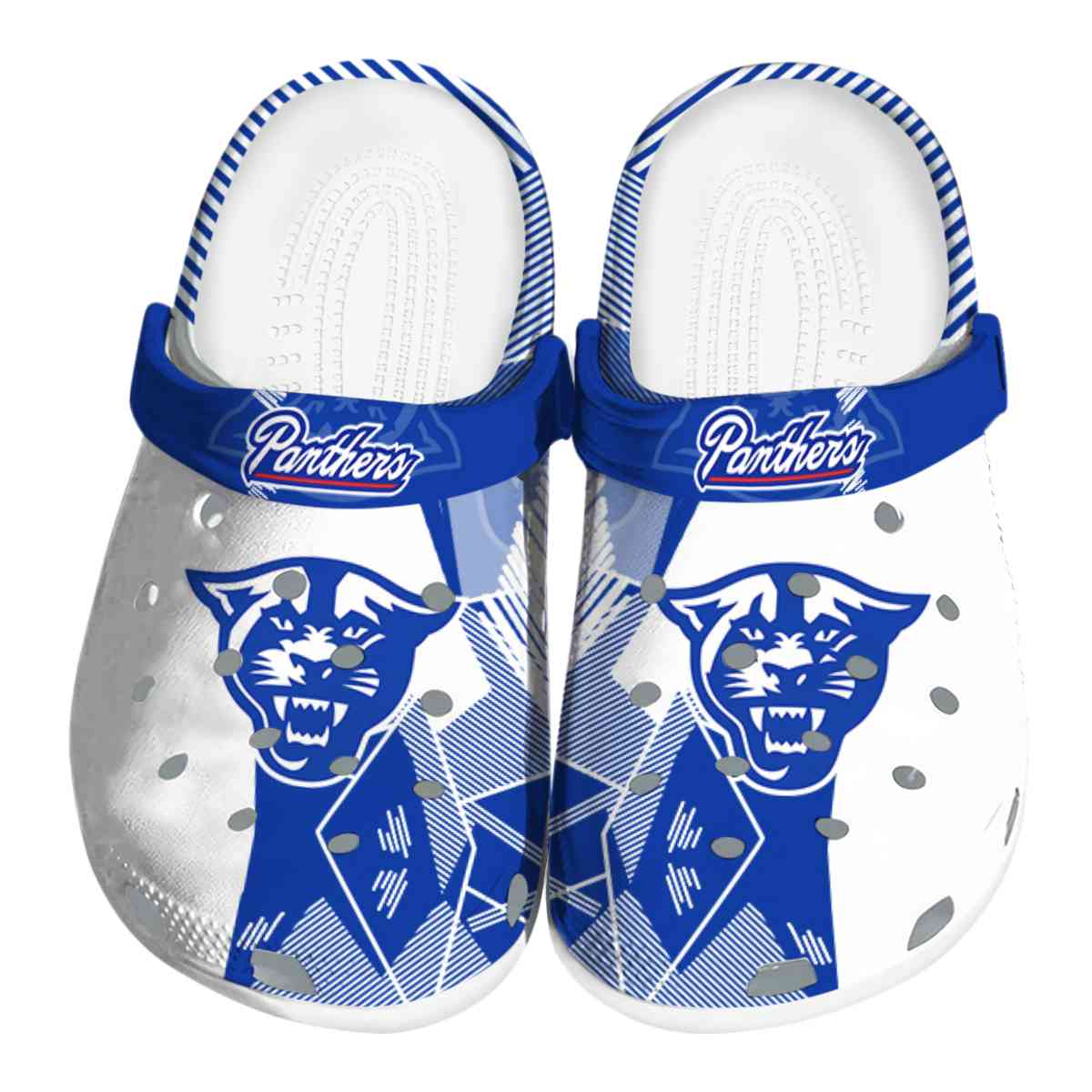 Georgia State Panthers NCAA Sport Crocs Crocband Clogs Shoes Comfortable For Men Women and Kids