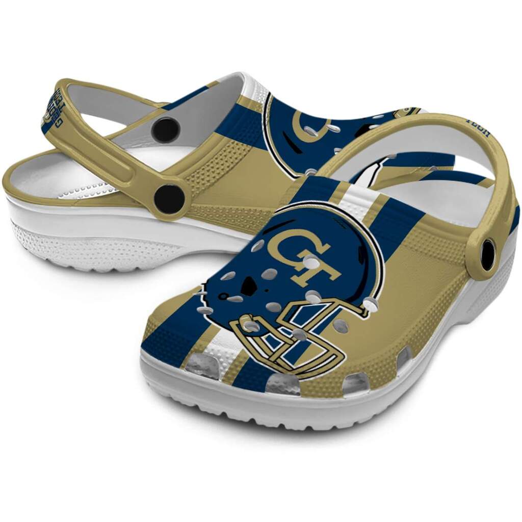 Georgia Tech Yellow Jackets Helmet Stripes ClogTVC1801780 - Image 3
