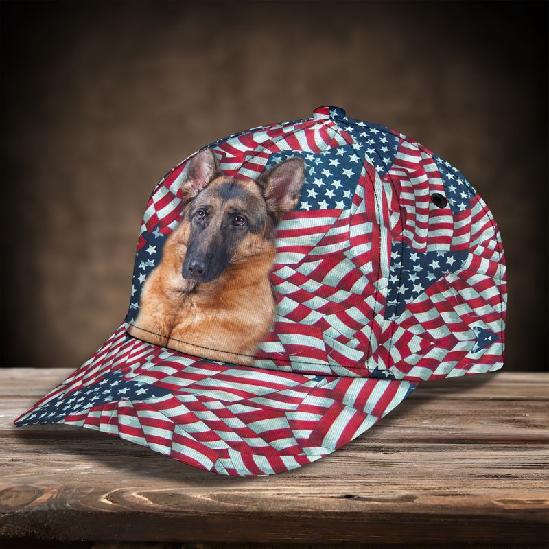 German Shepherd American Dog Lovers Classic Cap Baseball Cap Trucker Hats Custom Hats Gifts For Men & Women