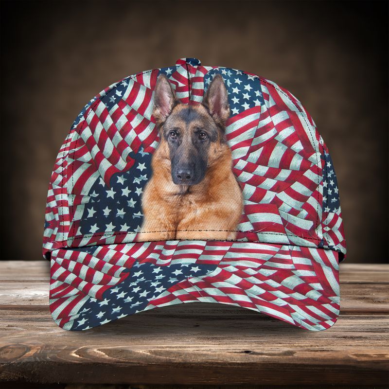 German Shepherd American Dog Lovers Classic Cap Baseball Cap Trucker Hats Custom Hats Gifts For Men & Women