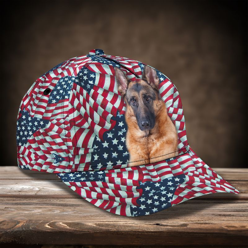 German Shepherd American Dog Lovers Classic Cap Baseball Cap Trucker Hats Custom Hats Gifts For Men & Women