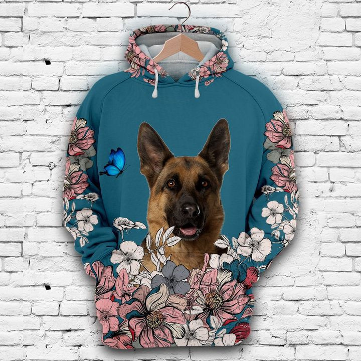 German Shepherd And 3D All Over Print Hoodie, Zip Hoodie