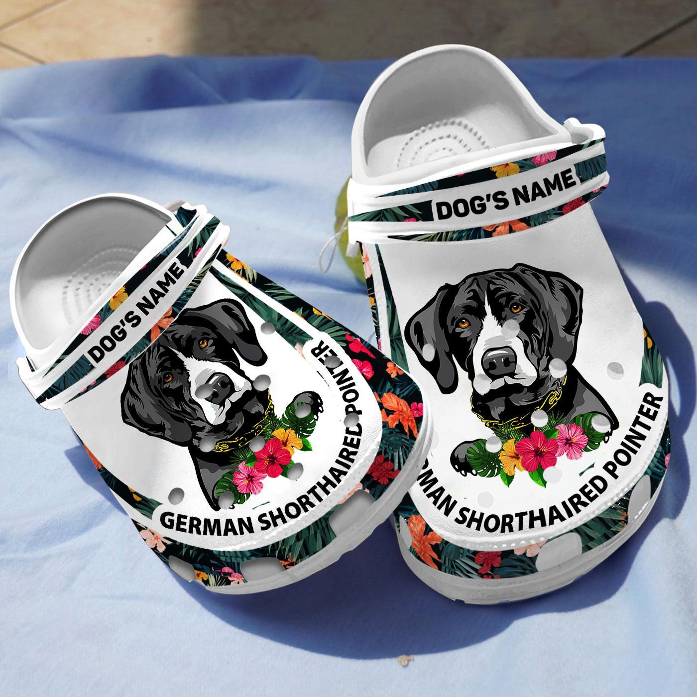 German Shorthaired Dog Crocs Crocband Clogs Shoes Comfortable For Men Women and Kids