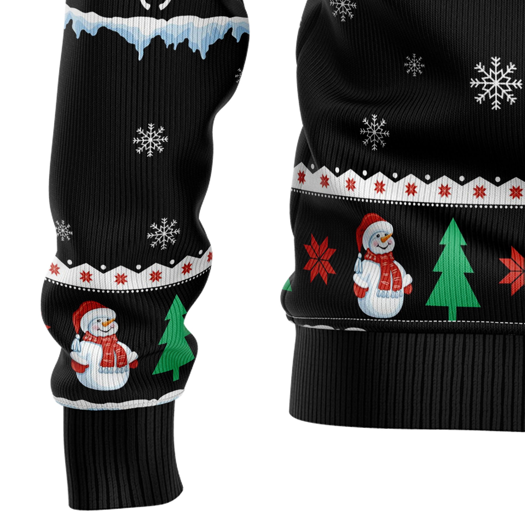 German Shorthaired Pointer Santa On Highway Ugly Sweater - Image 9