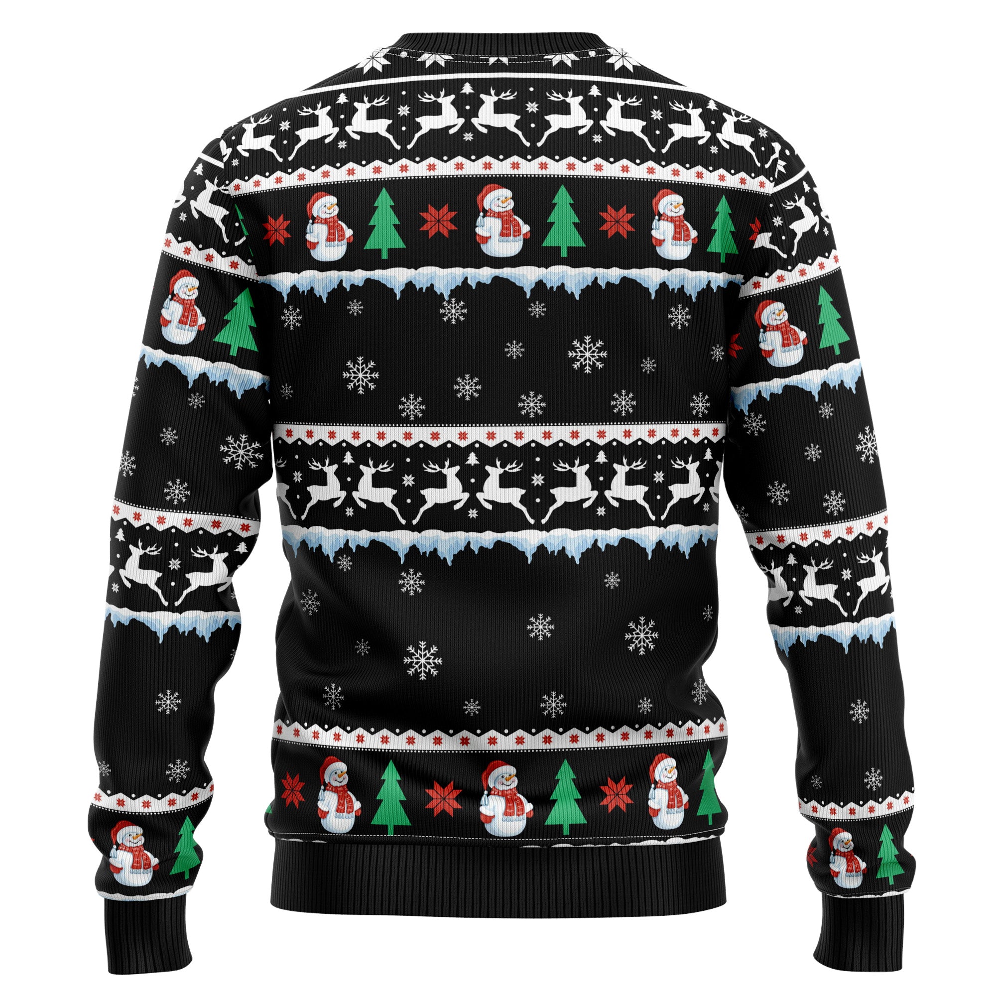 German Shorthaired Pointer Santa On Highway Ugly Sweater - Image 7