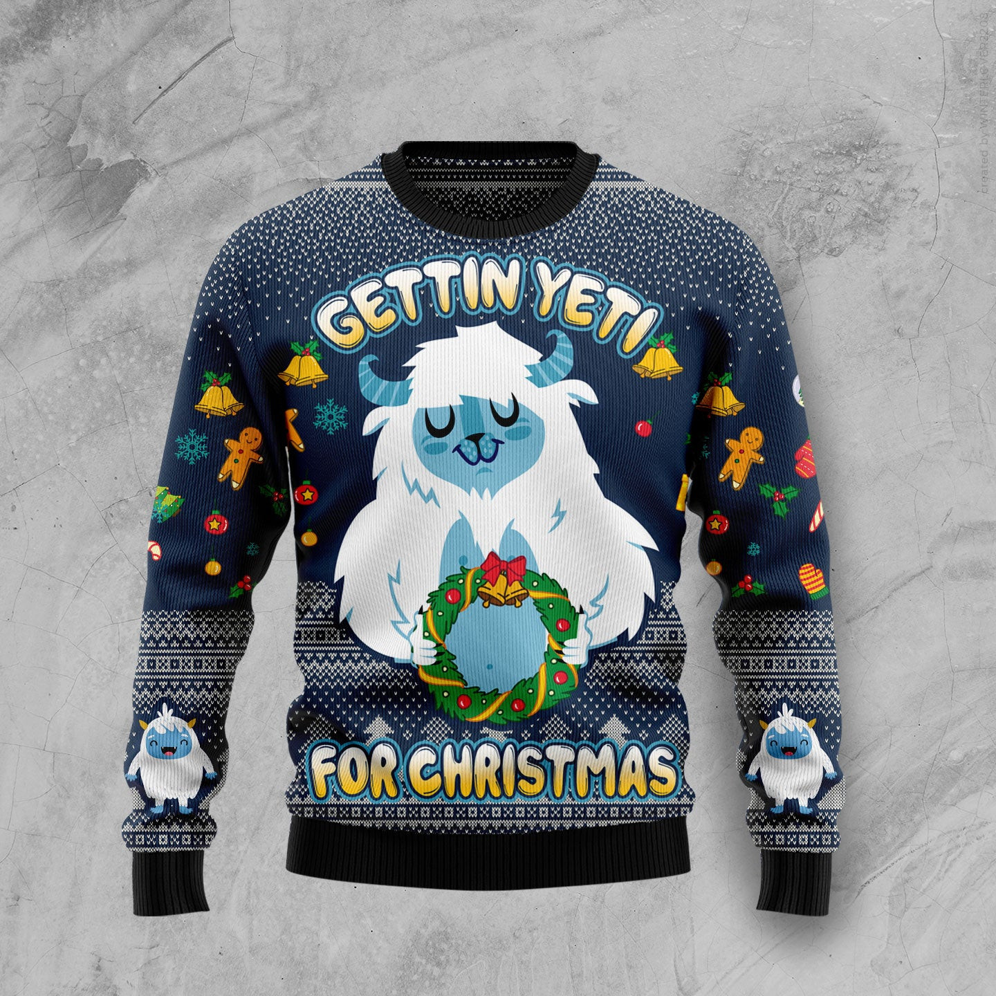 Gettin' Yeti for Christmas Ugly Christmas Sweater