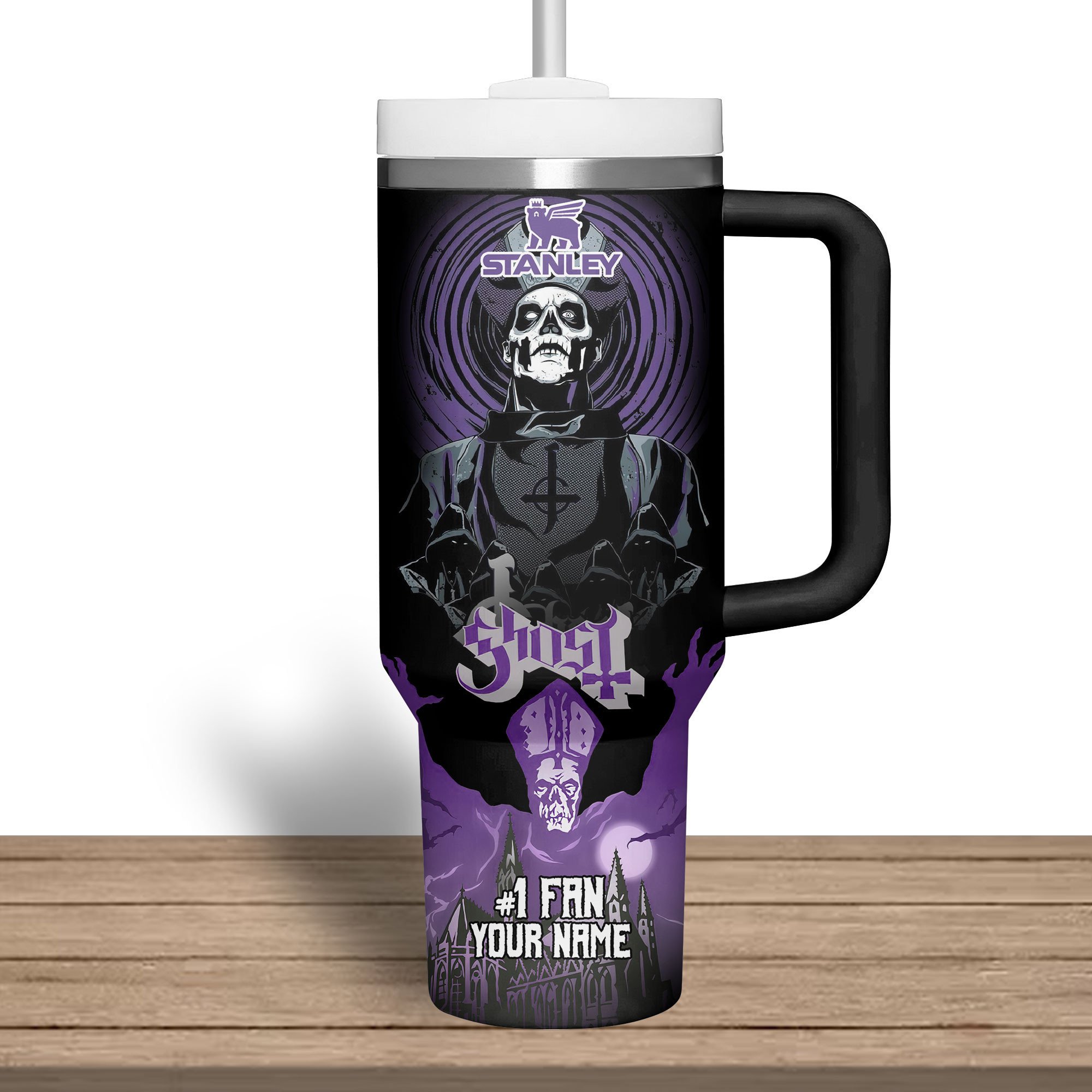 Ghost Music Custom Stanley Cup 40 oz 30 oz Tumbler With HandleTVC2301279 - Image 3