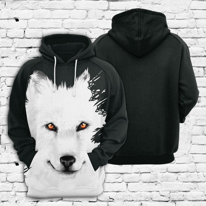 Ghost Wolf 3D All Over Print Hoodie, Zip Hoodie