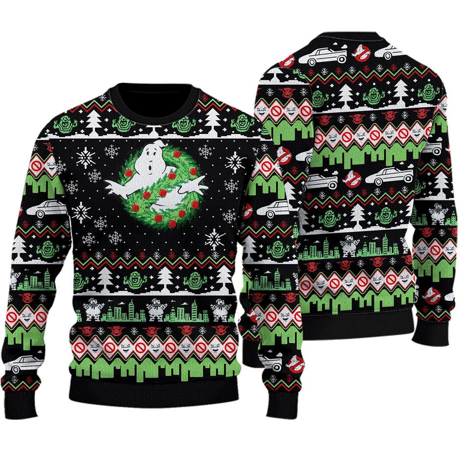 Ghostbusters Christmas Ugly Sweater