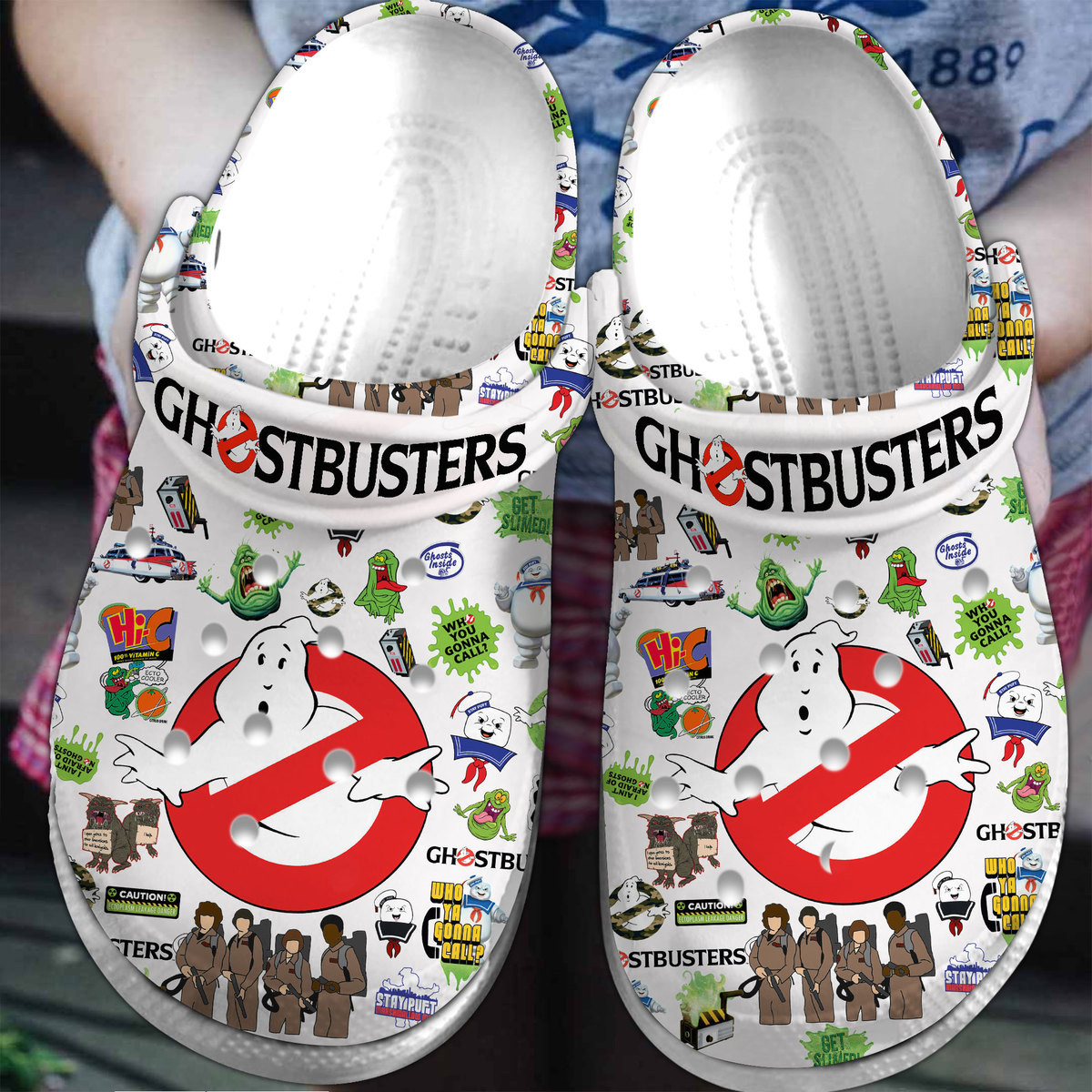 Ghostbusters Movie Crocs Crocband Clogs Shoes Comfortable For Men Women and Kids