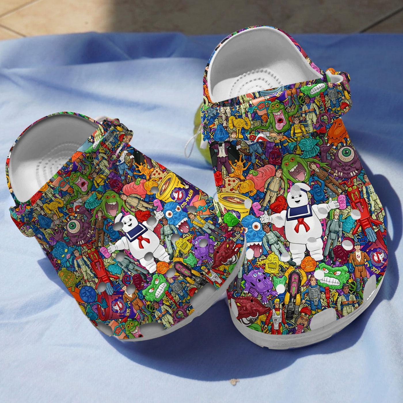 Ghostbusters TV Series Crocs Crocband Clogs Shoes Comfortable For Men Women and Kids