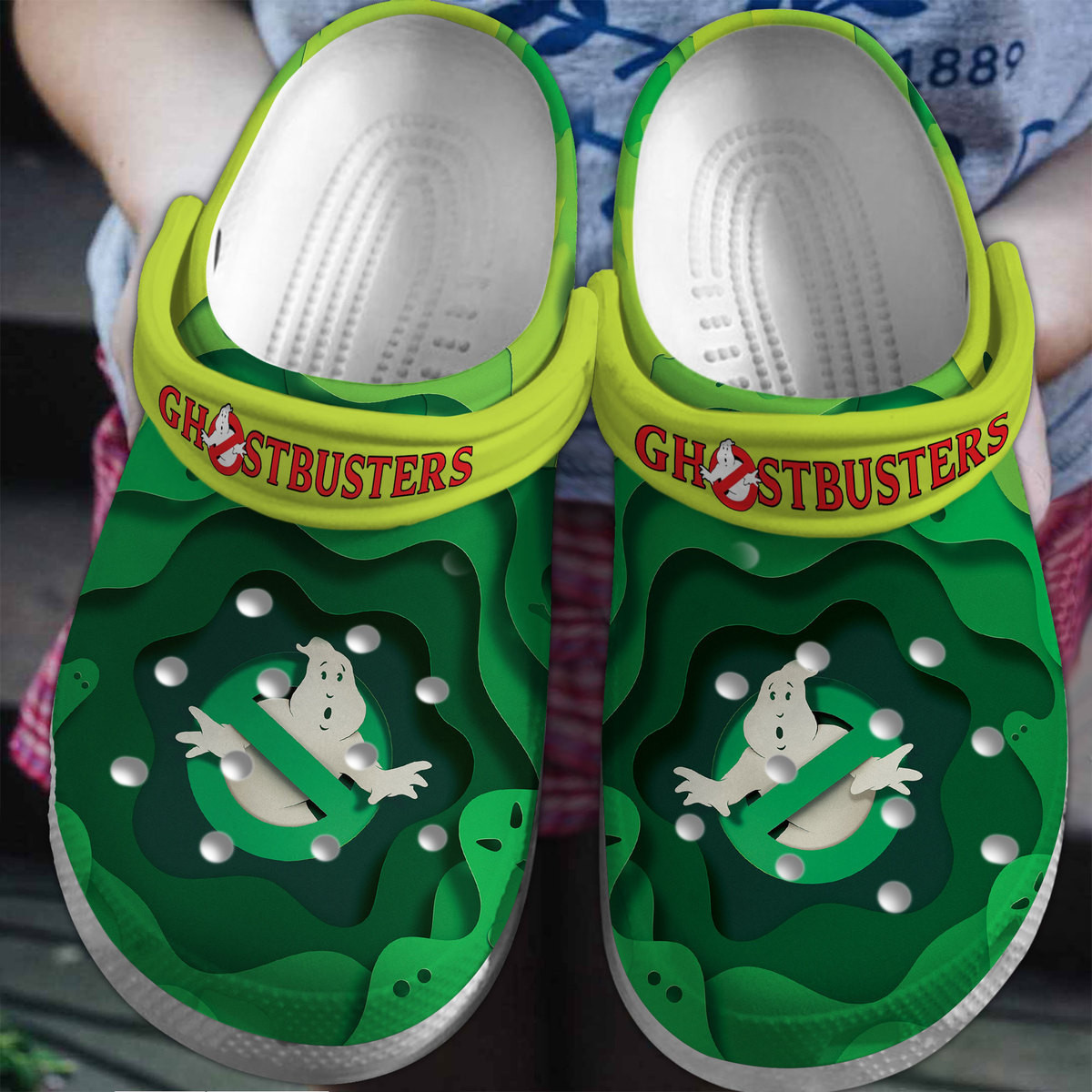 Ghostbusters TV series Crocs Crocband Clogs Shoes Comfortable For Men Women and Kids