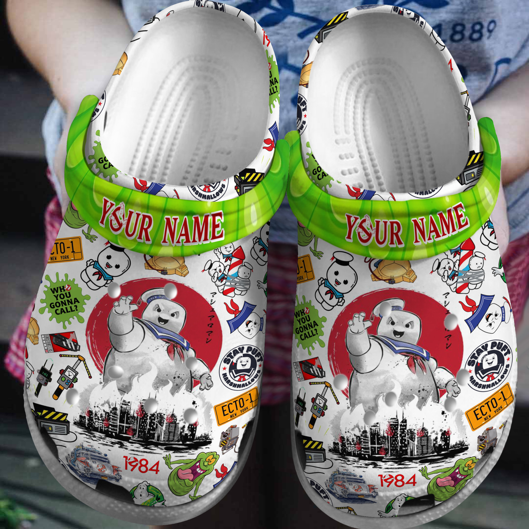 Ghostbusters TV series Crocs Crocband Clogs Shoes Comfortable For Men Women and Kids