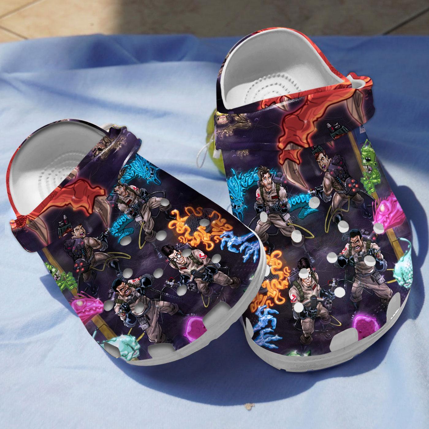 Ghostbusters TV Series Crocs Crocband Clogs Shoes Comfortable For Men Women and Kids