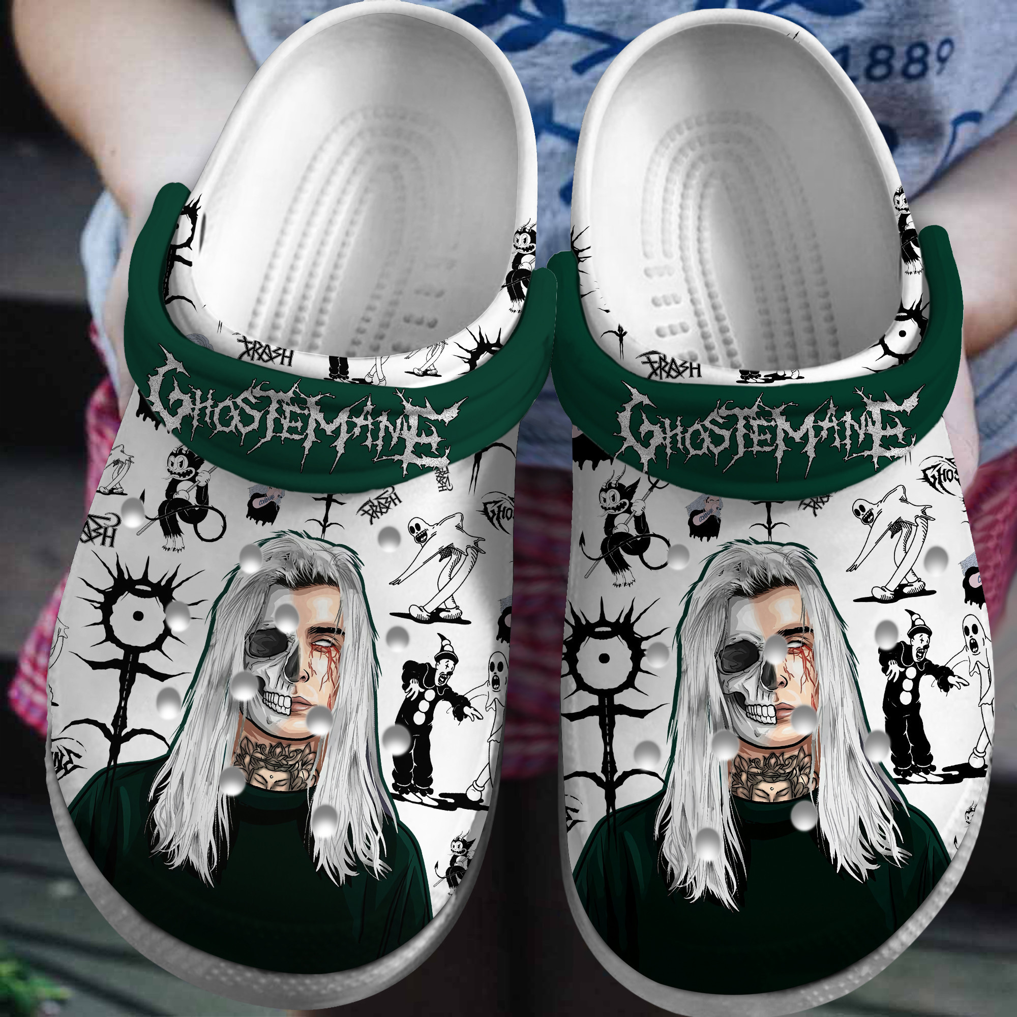 GHOSTEMANE Music Crocs Crocband Clogs Shoes Comfortable For Men Women and Kids