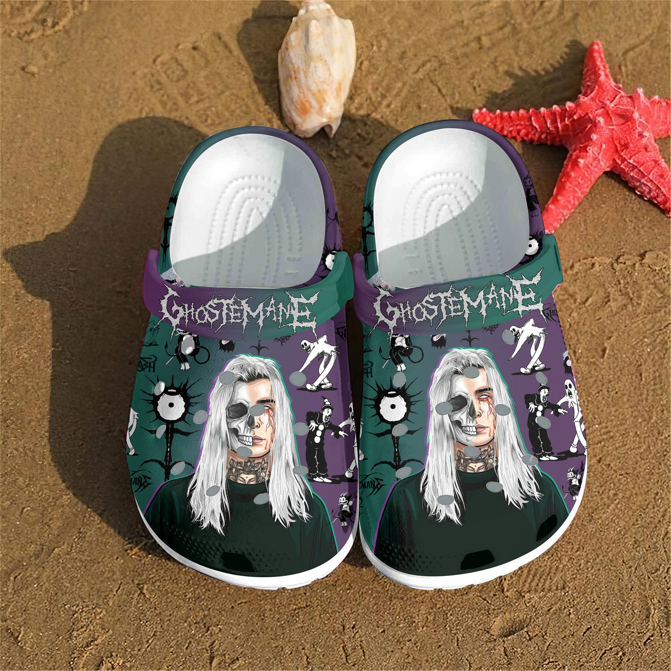 GHOSTEMANE Music Crocs Crocband Clogs Shoes Comfortable For Men Women and Kids