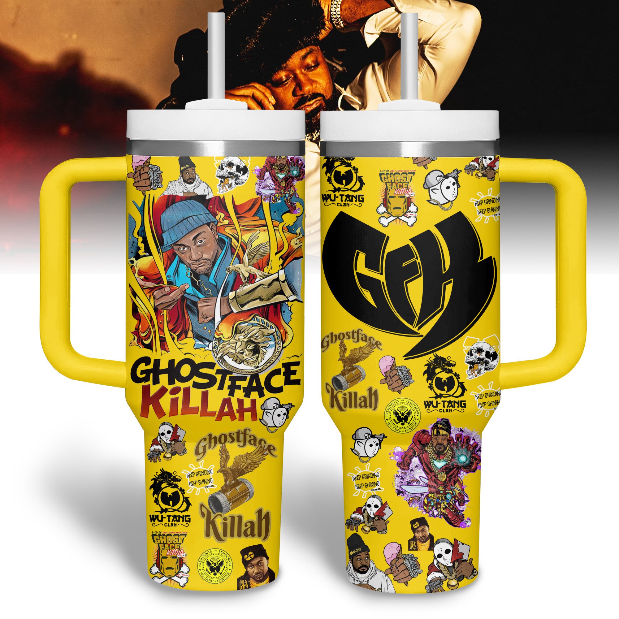 Ghostface Killah Music Custom Stanley Cup 40 oz 30 oz Tumbler With HandleTVC2301308
