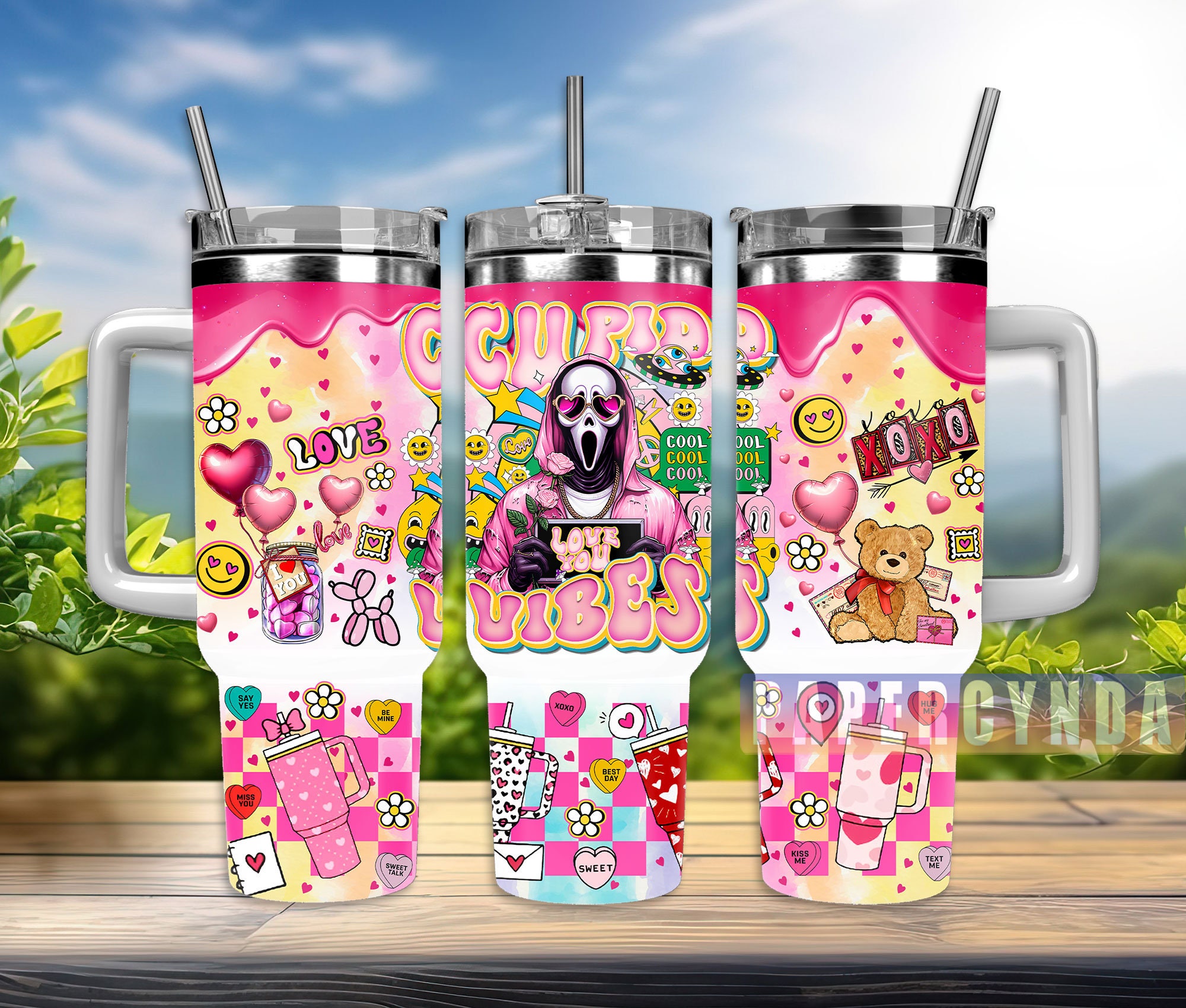 Ghostface Scream Custom Stanley Cup 40 oz 30 oz Tumbler With HandleTVC2301835