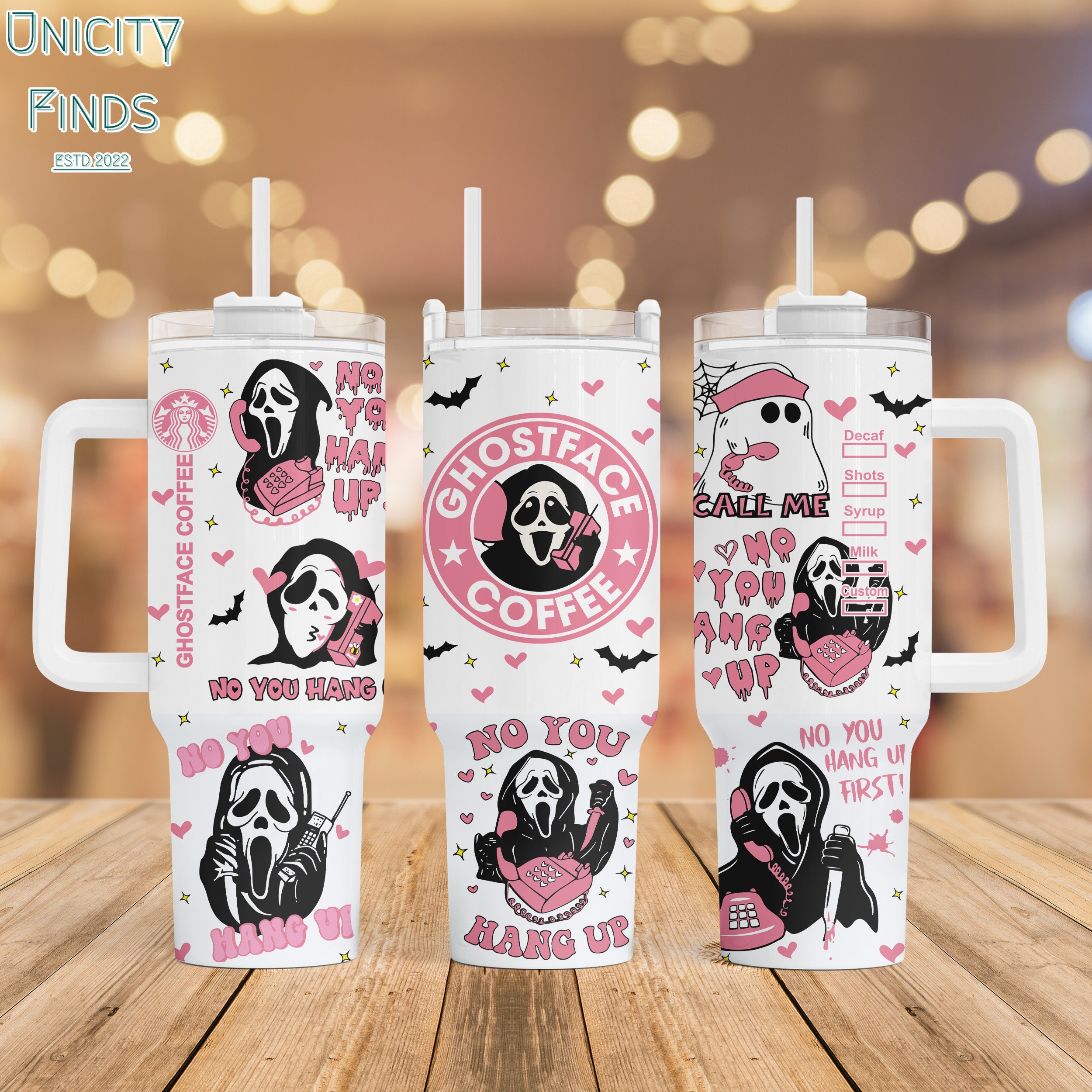 Ghostface Scream Movies Custom Stanley Cup 40 oz 30 oz Tumbler With HandleTVC2301849