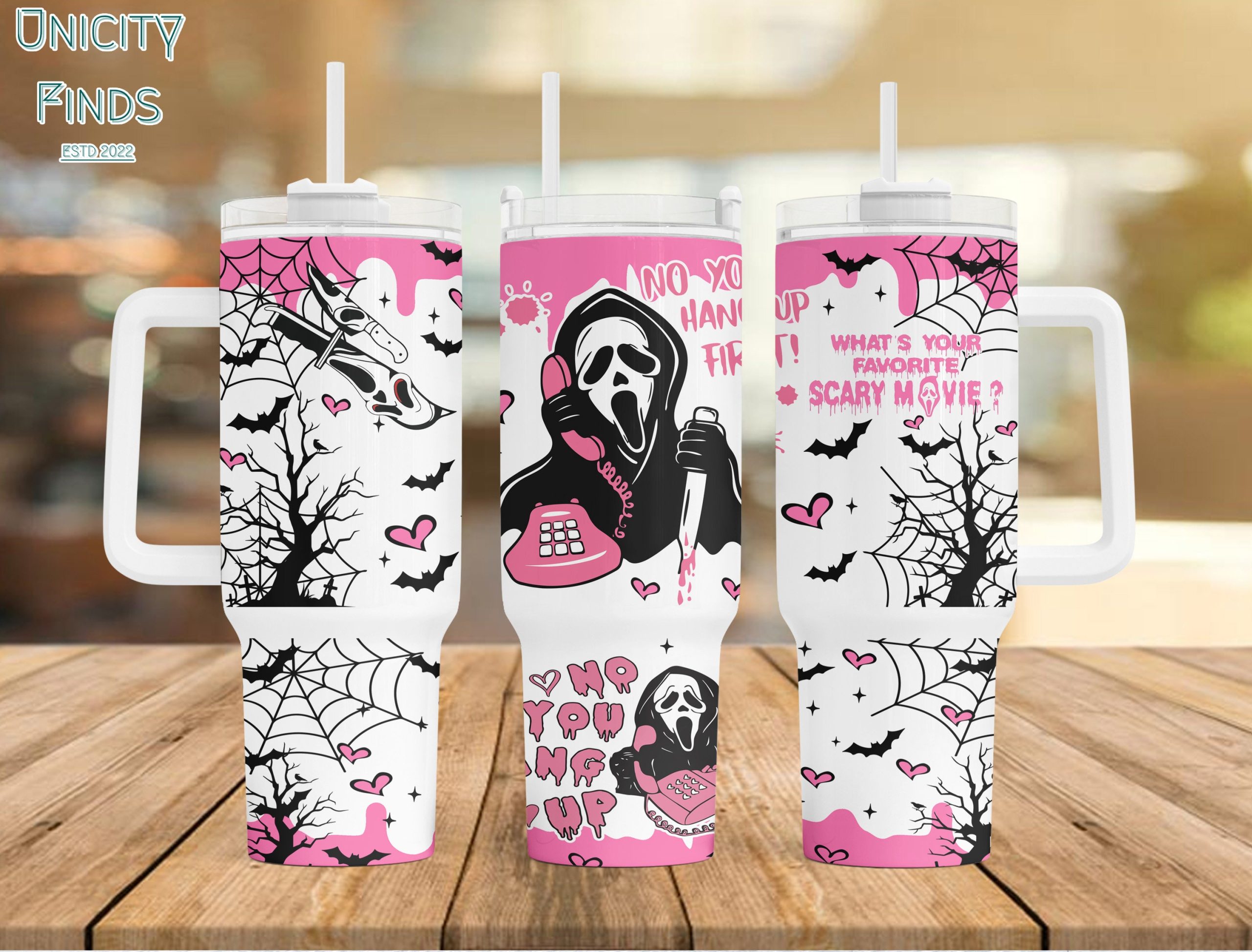 Ghostface Scream Movies Custom Stanley Cup 40 oz 30 oz Tumbler With HandleTVC2301849