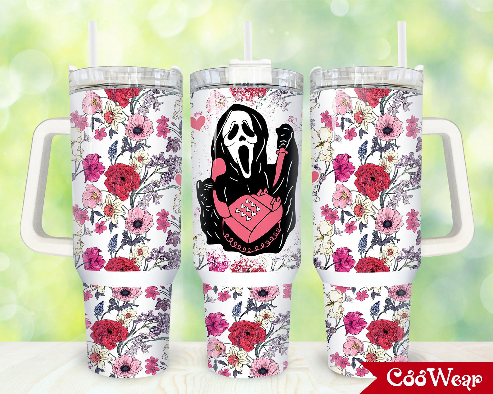 Ghostface Scream Movies Custom Stanley Cup 40 oz 30 oz Tumbler With HandleTVC2301859