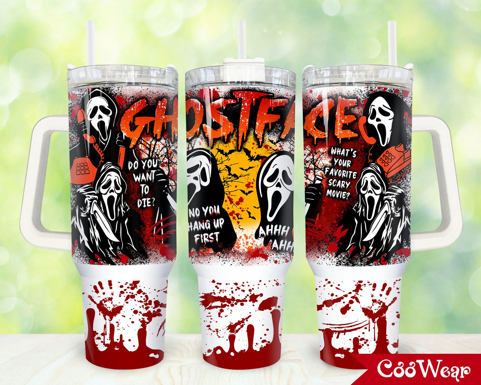 Ghostface Scream Movies Custom Stanley Cup 40 oz 30 oz Tumbler With HandleTVC2301876