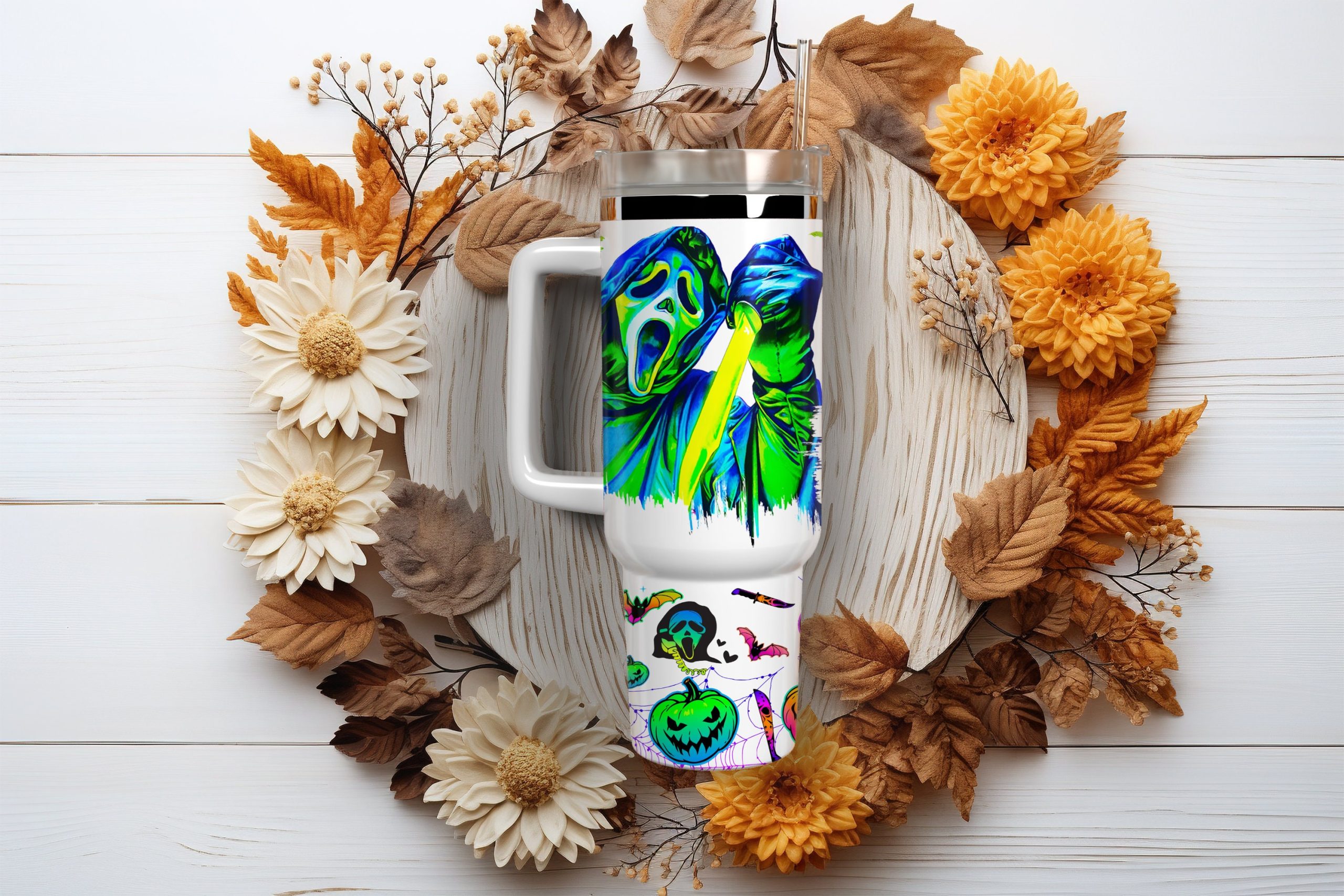 Ghostface Scream Movies Custom Stanley Cup 40 oz 30 oz Tumbler With HandleTVC2301880