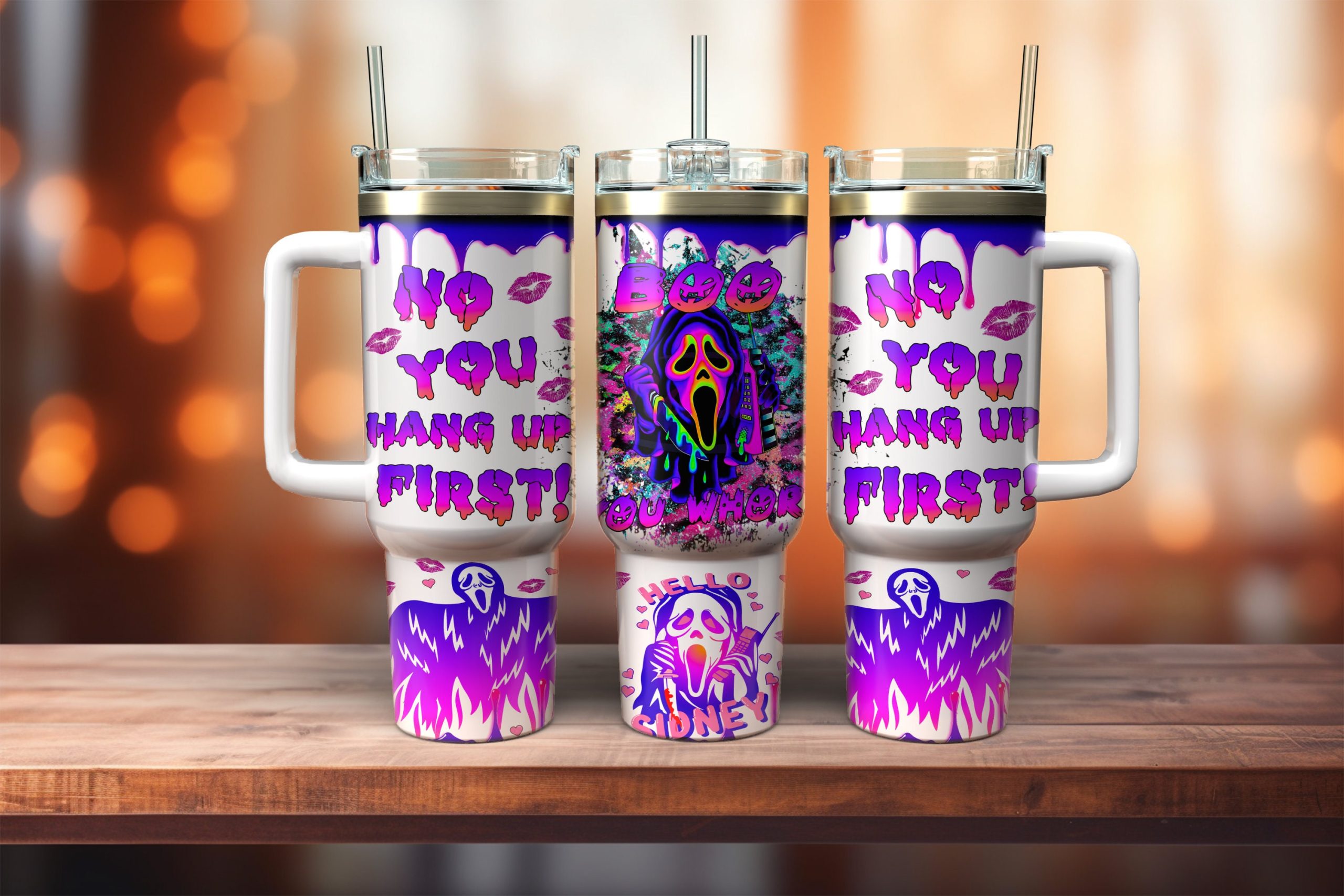 Ghostface Scream Movies Custom Stanley Cup 40 oz 30 oz Tumbler With HandleTVC2301882