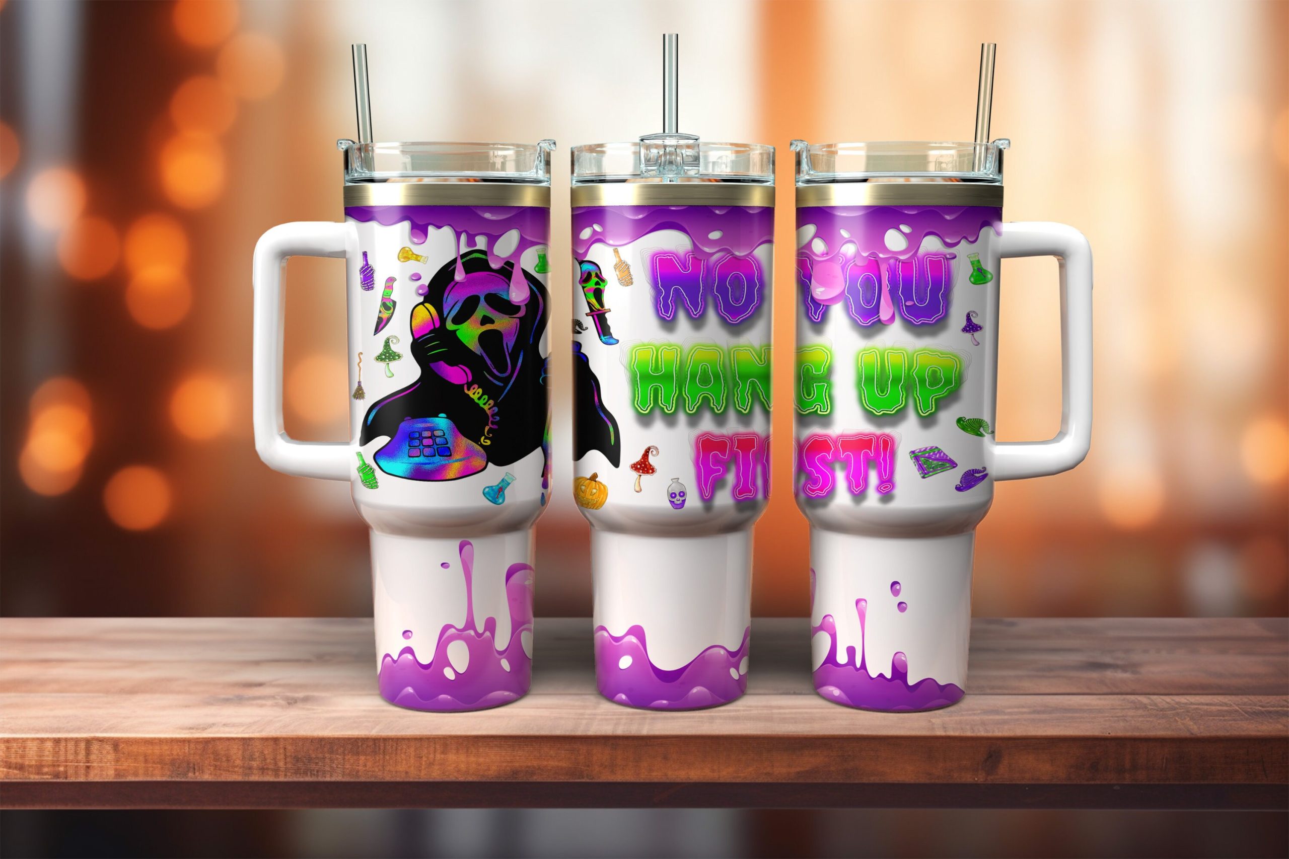 Ghostface Scream Movies Custom Stanley Cup 40 oz 30 oz Tumbler With HandleTVC2301882