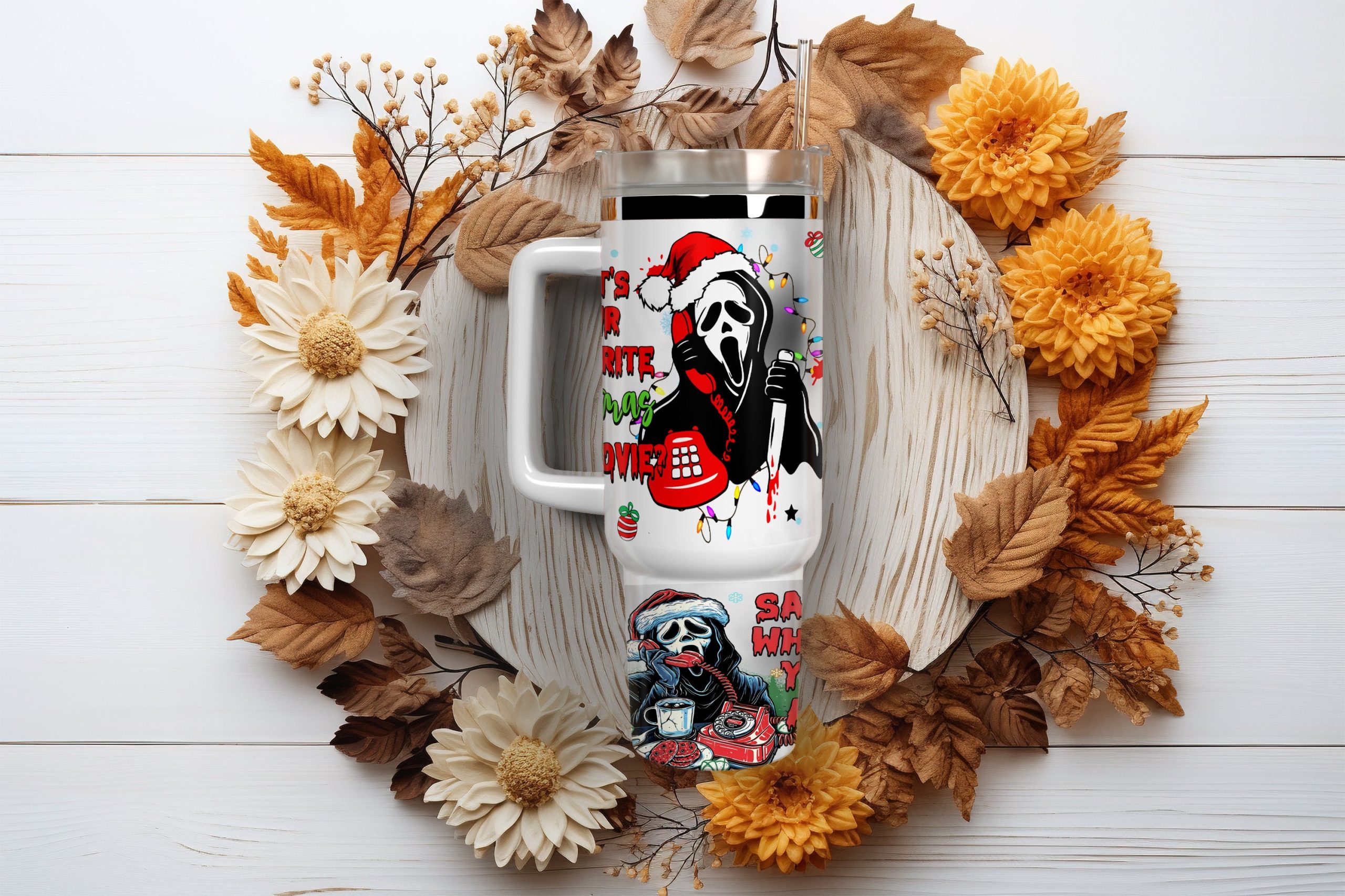 Ghostface Scream Movies Custom Stanley Cup 40 oz 30 oz Tumbler With HandleTVC2301886