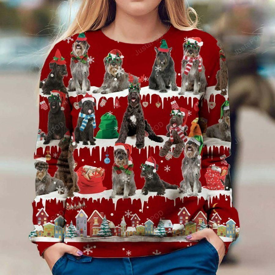 Giant Schnauzer Dog Ugly Christmas Sweater Adult 3D Funny Matching for family
