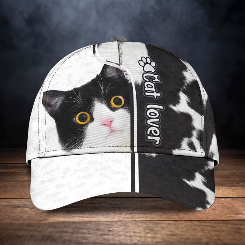 Gift For Cat Lovers Cusrious Cat Trucker Hats Custom Hats Gifts For Men & Women