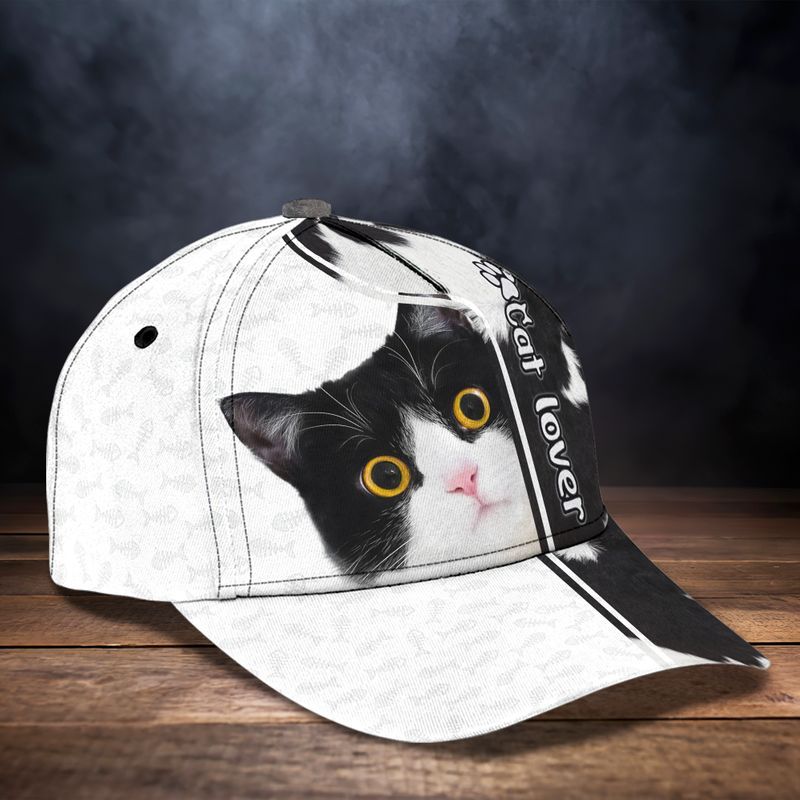 Gift For Cat Lovers Cusrious Cat Trucker Hats Custom Hats Gifts For Men & Women