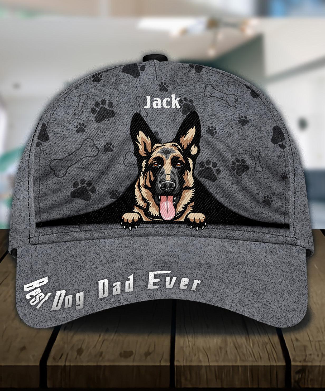 Gift For Father Dog Personalized Classic Cap, Personalized Gift for Dog Lovers, Dog Dad, Dog Mom Trucker Hats Custom Hats Gifts For Men & Women