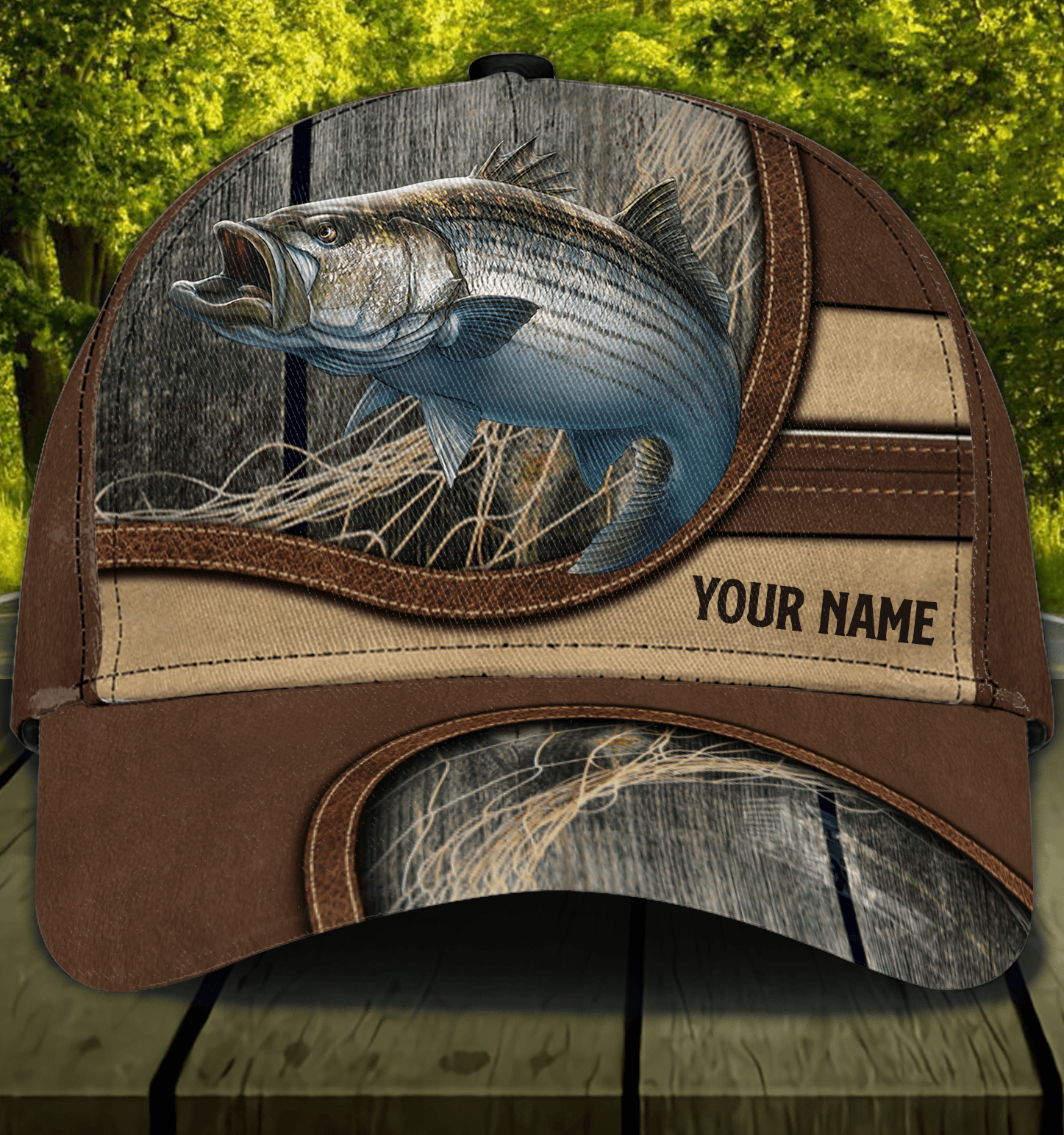 Gift For Father Fishing Personalized Classic Cap, Personalized Gift for Fishing Lovers Trucker Hats Custom Hats Gifts For Men & Women