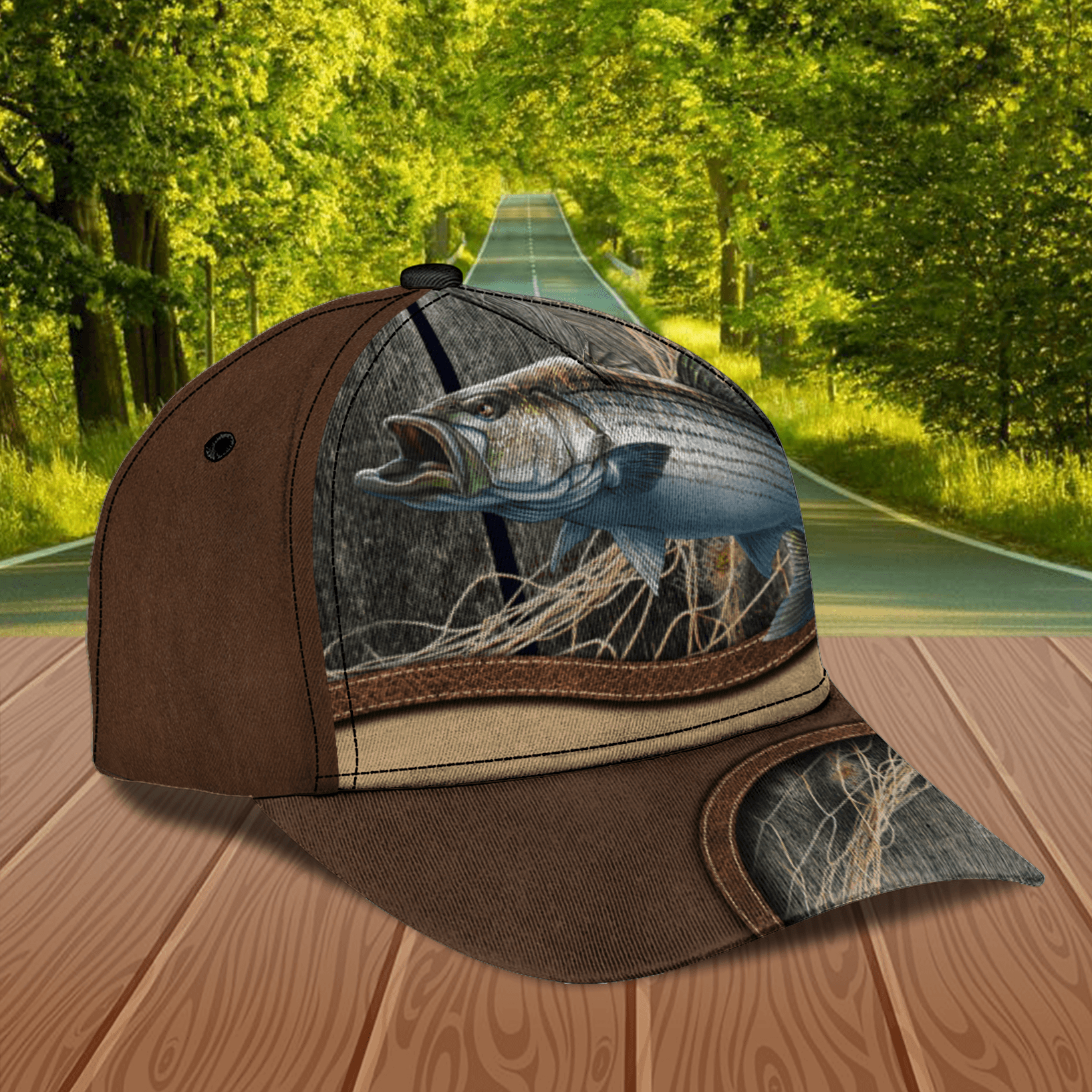 Gift For Father Fishing Personalized Classic Cap, Personalized Gift for Fishing Lovers Trucker Hats Custom Hats Gifts For Men & Women