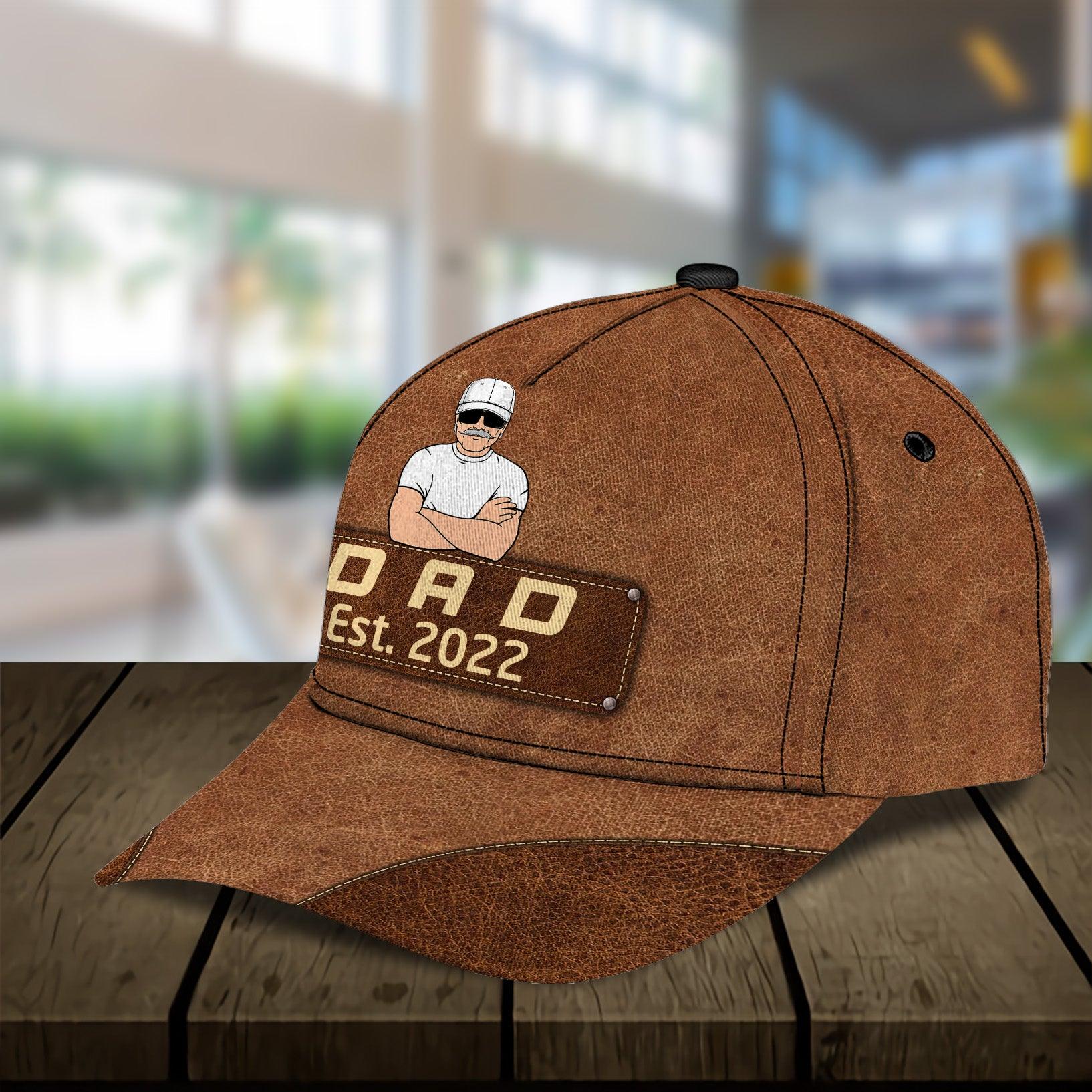 Gift For Father Personalized Classic Cap, Personalized Gift for Dad, Papa, Parents, Father, Grandfather Trucker Hats Custom Hats Gifts For Men & Women