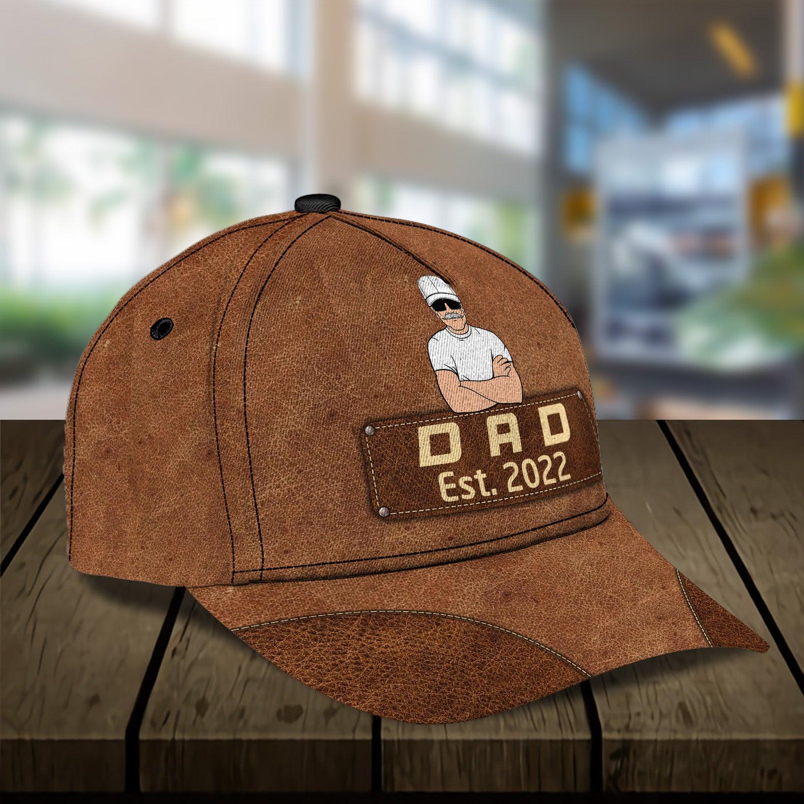 Gift For Father Personalized Classic Cap, Personalized Gift for Dad, Papa, Parents, Father, Grandfather Trucker Hats Custom Hats Gifts For Men & Women