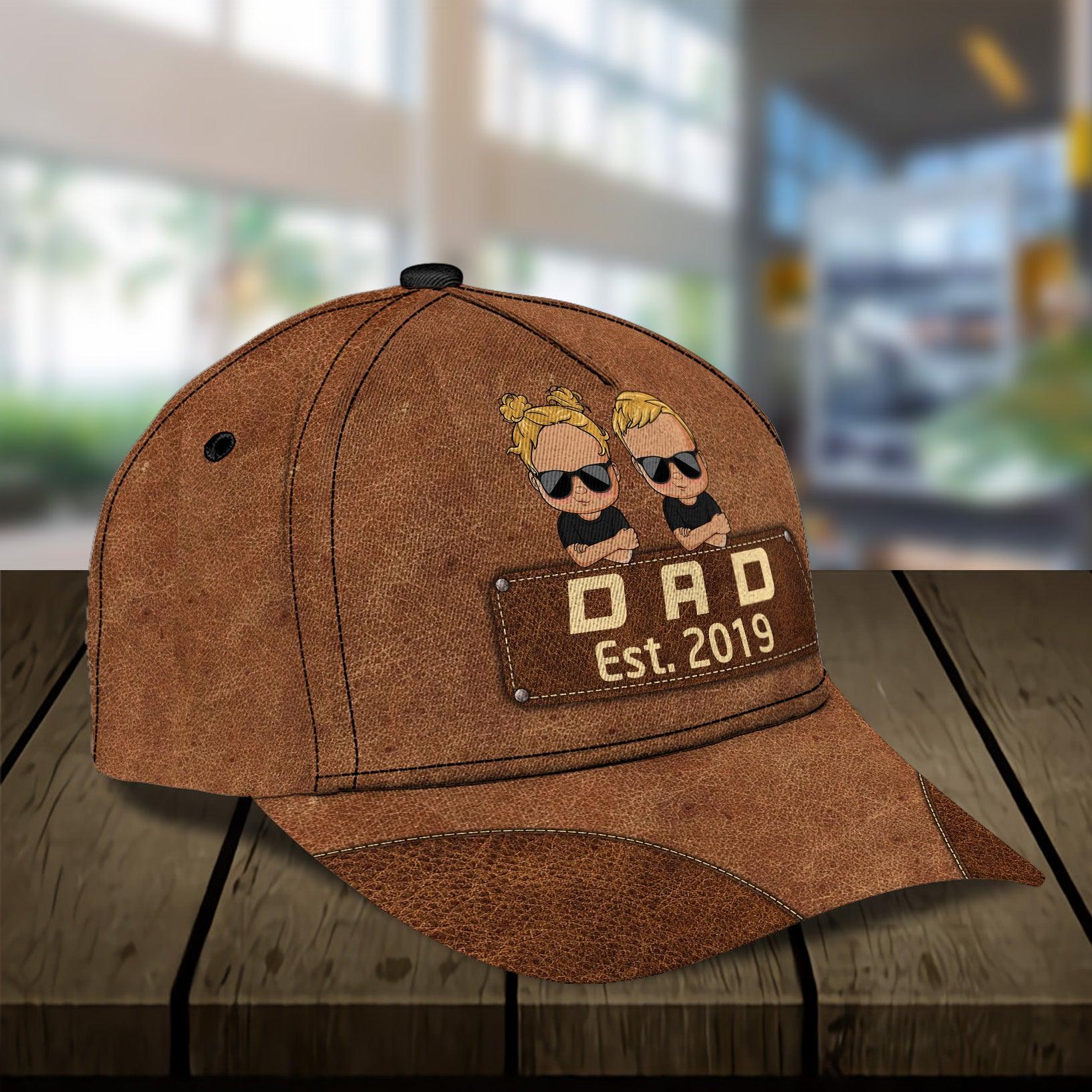 Gift for Father Personalized Classic Cap, Personalized Gift for Dad, Papa, Parents, Father, Grandfather Trucker Hats Custom Hats Gifts For Men & Women