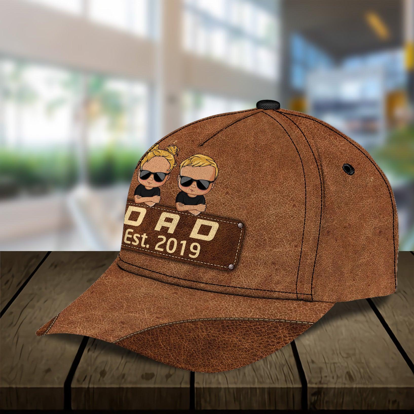 Gift for Father Personalized Classic Cap, Personalized Gift for Dad, Papa, Parents, Father, Grandfather Trucker Hats Custom Hats Gifts For Men & Women