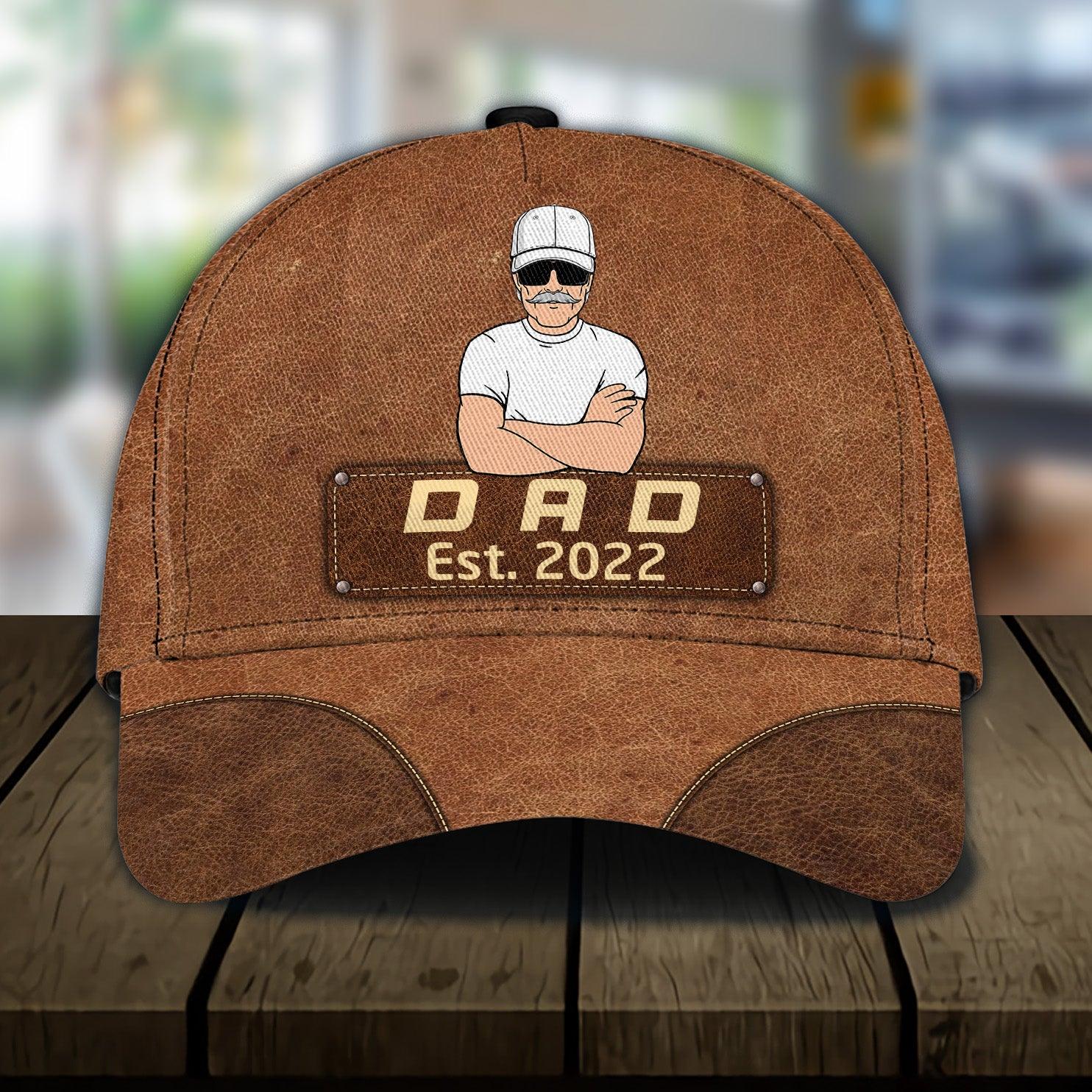 Gift For Father Personalized Classic Cap, Personalized Gift for Dad, Papa, Parents, Father, Grandfather Trucker Hats Custom Hats Gifts For Men & Women