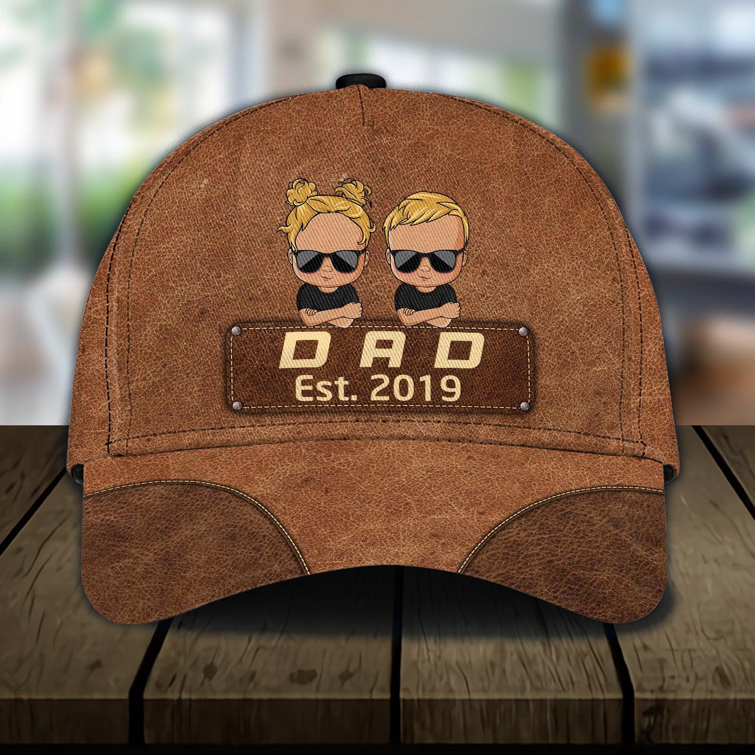 Gift for Father Personalized Classic Cap, Personalized Gift for Dad, Papa, Parents, Father, Grandfather Trucker Hats Custom Hats Gifts For Men & Women
