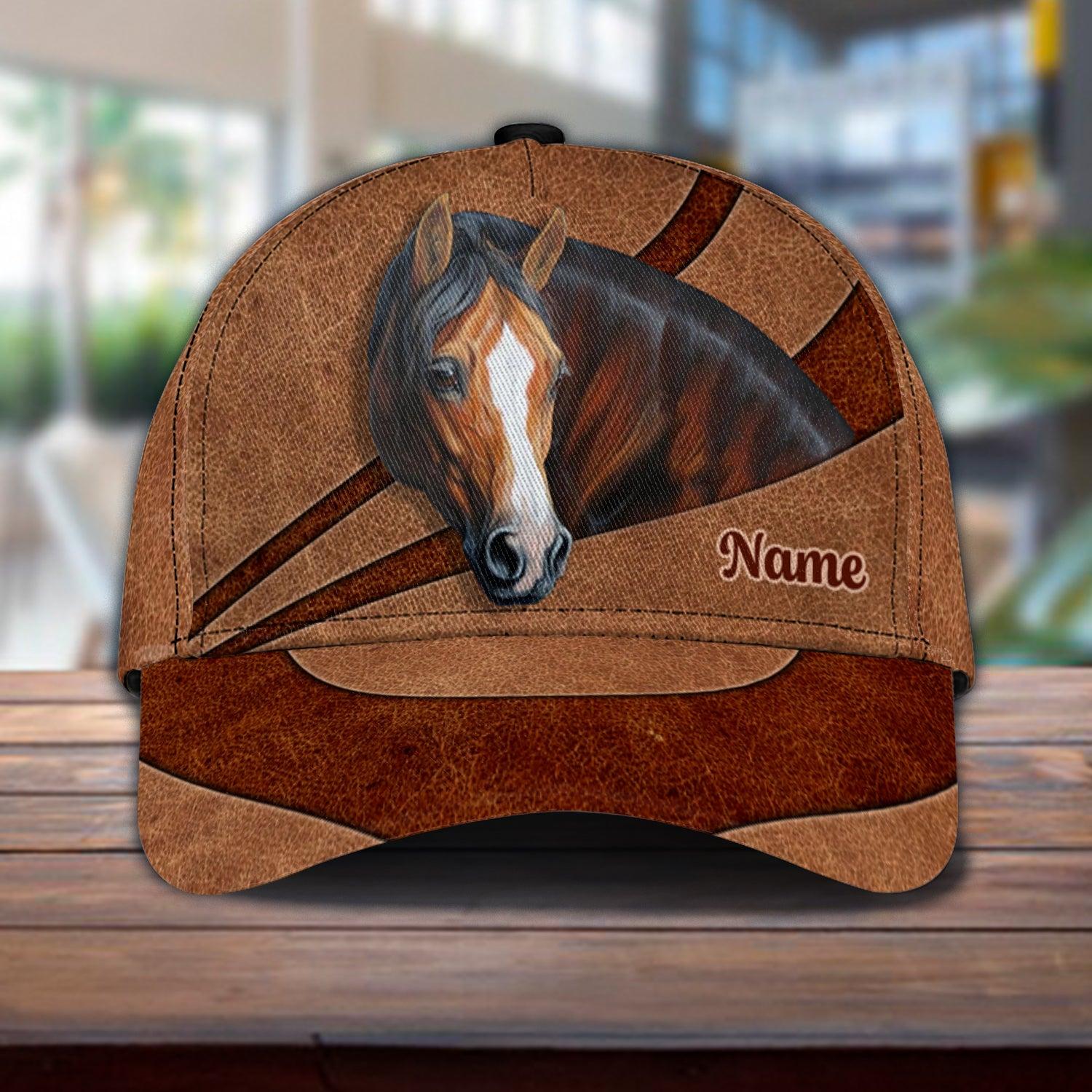 Gift For Father, Personalized Horse Classic Cap, Personalized Gift for Horse Lovers Trucker Hats Custom Hats Gifts For Men & Women