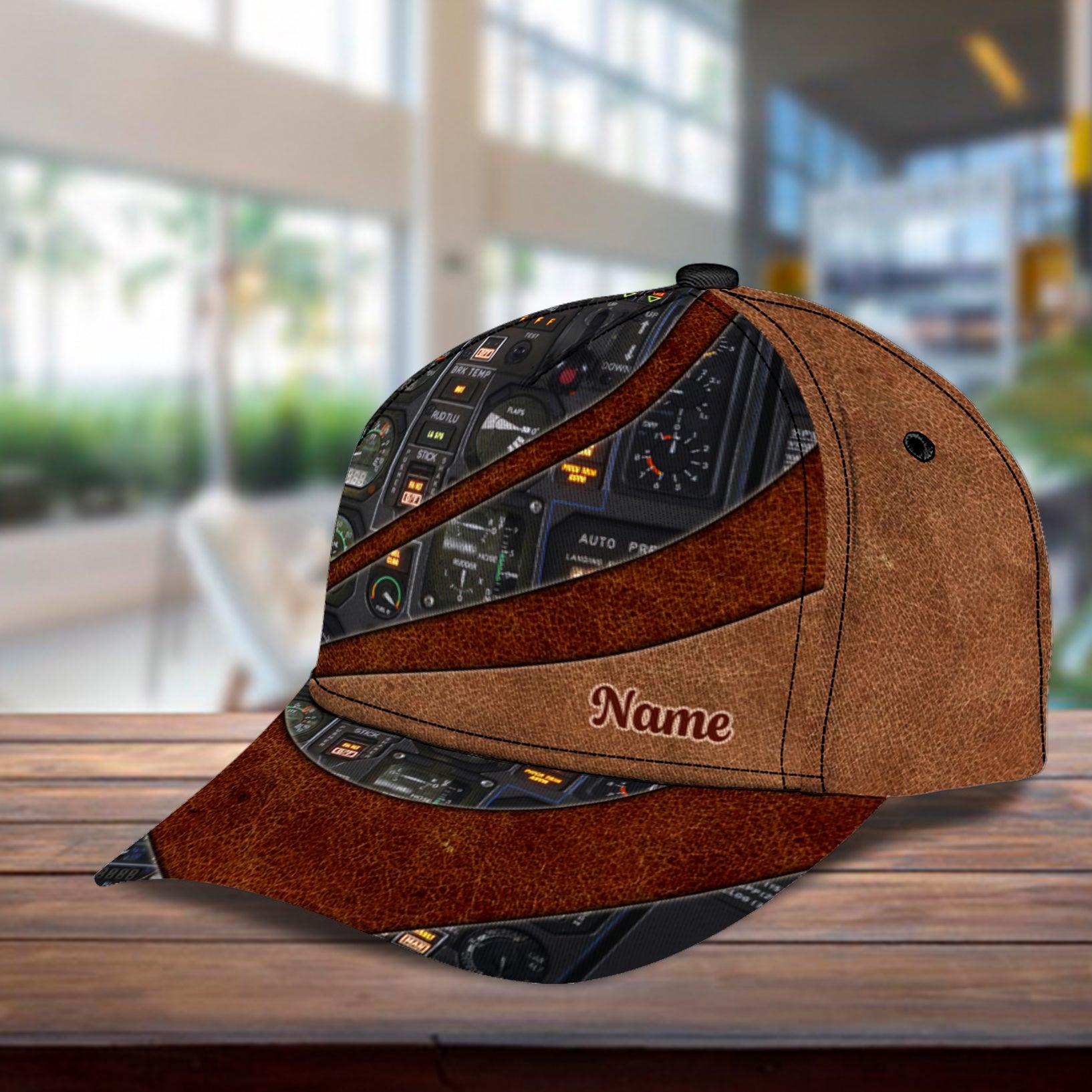 Gift For Father, Personalized Pilot Classic Cap, Personalized Gift for Pilot Trucker Hats Custom Hats Gifts For Men & Women