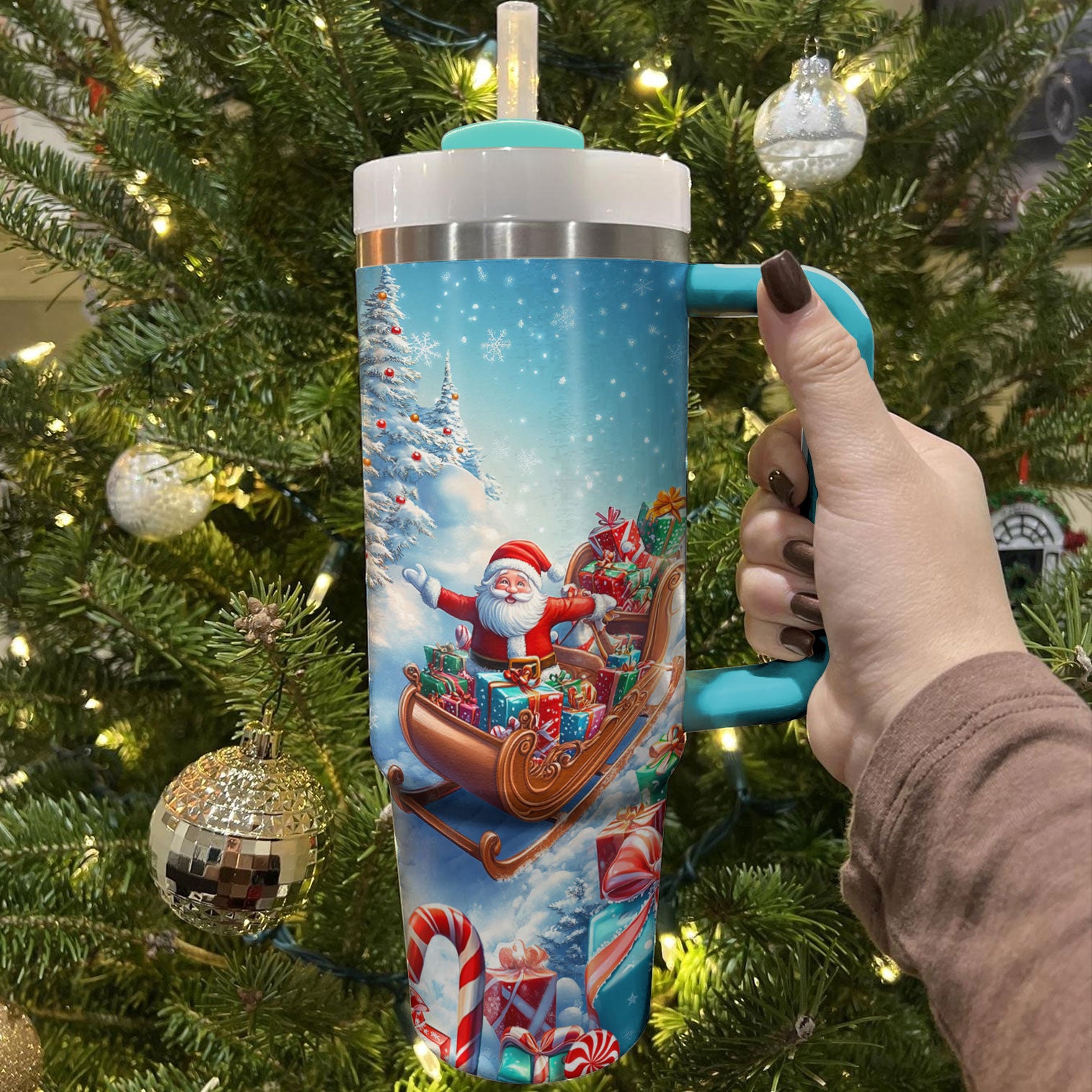 Gift From Santa Christmas Custom Stanley Cup 40 oz 30 oz Tumbler With HandleTVC2301501 - Image 2