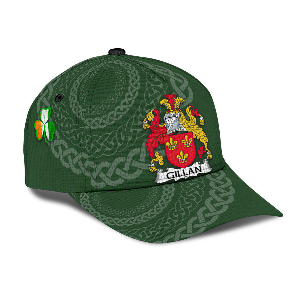 Gillan Coat Of Arms - Irish Family Crest St Patrick's Day Hat Classic Cap Trucker Hats Custom Hats Gifts For Men & Women