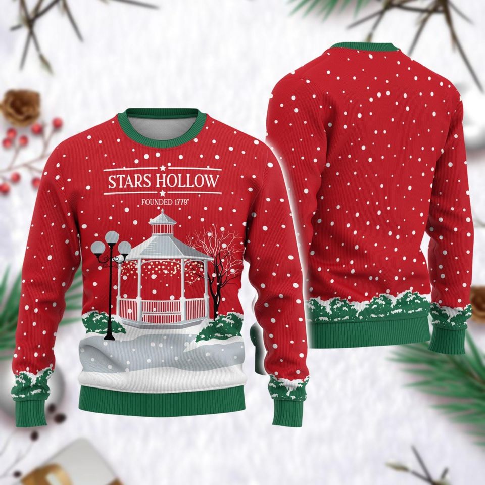 Gilmore Girls Christmas Ugly Sweater, Stars Hollow Xmas Sweater