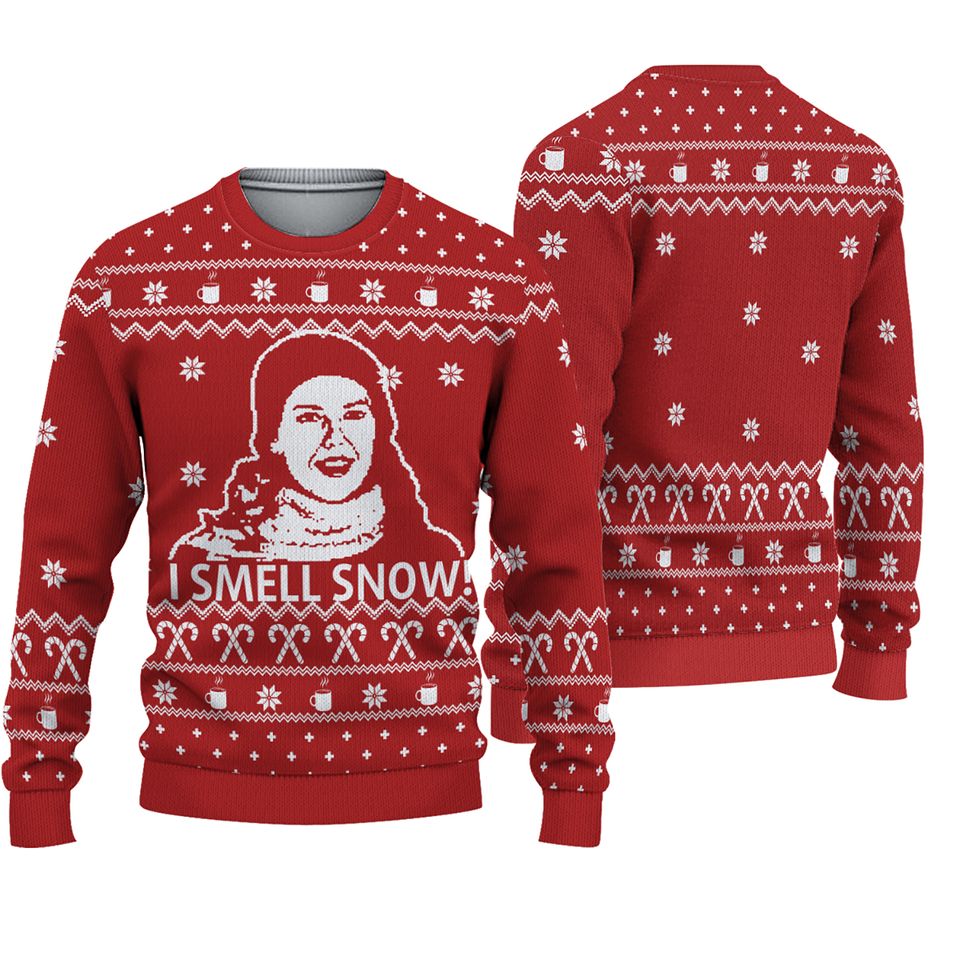 Gilmore Girls I Smell Snow Merry Christmas Ugly Sweater