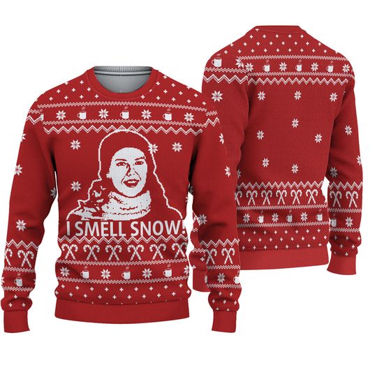 Gilmore Girls I Smell Snow Merry Christmas Ugly Sweater - Image 2