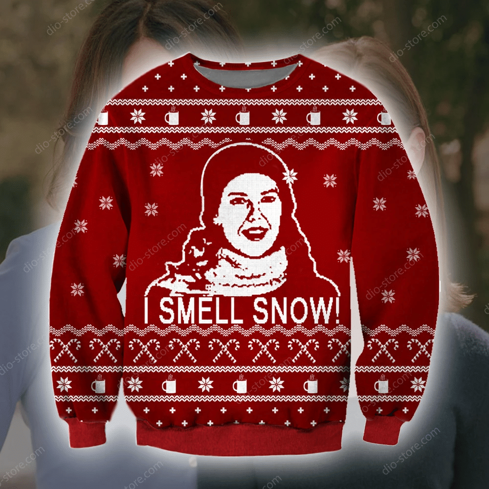 Gilmore Girls Knitting Pattern 3D Print Ugly Christmas Sweater Adult 3D Funny Matching for family